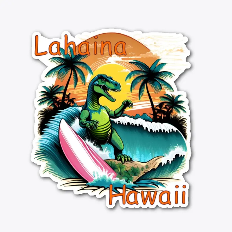 Surfing Dino Lahaina