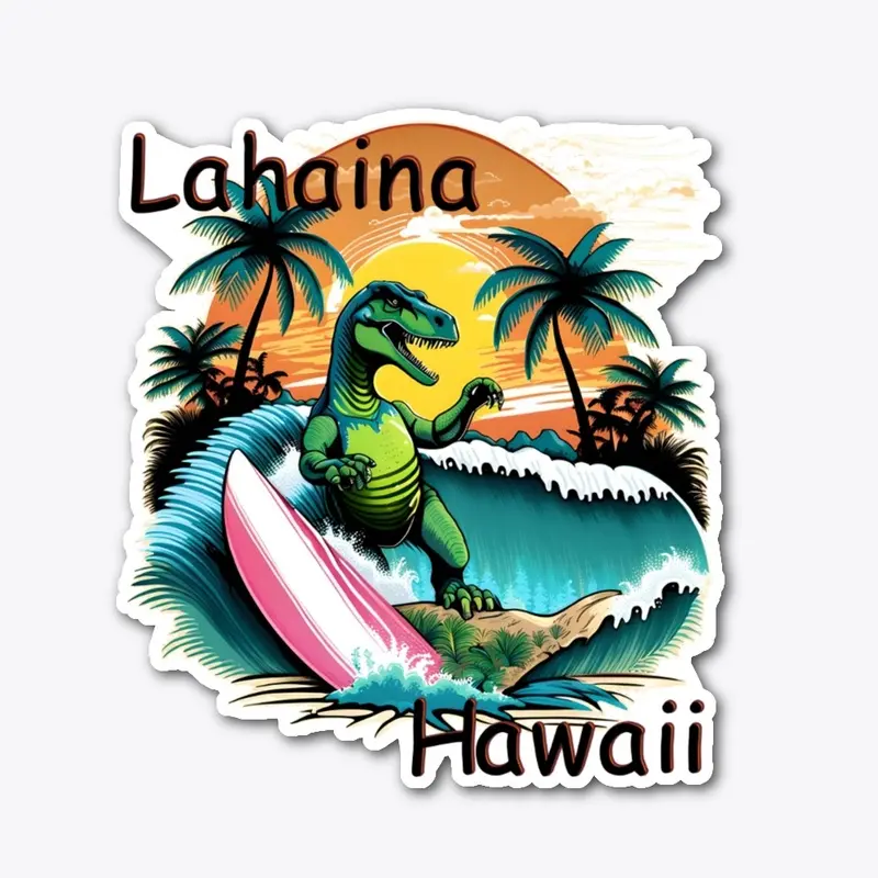 Surfing Dino Lahaina